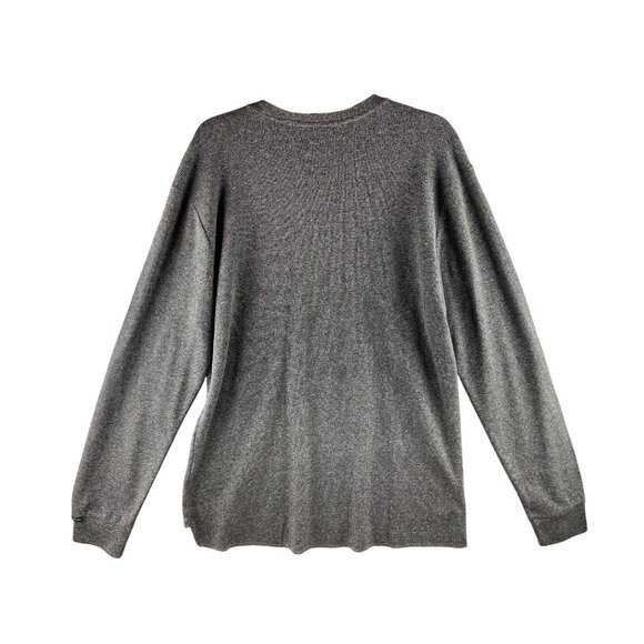 Ecko Unltd. Mens  Size L Grey Marled Long Sleeve Crewneck Thermal Shirt - Picture 2 of 11